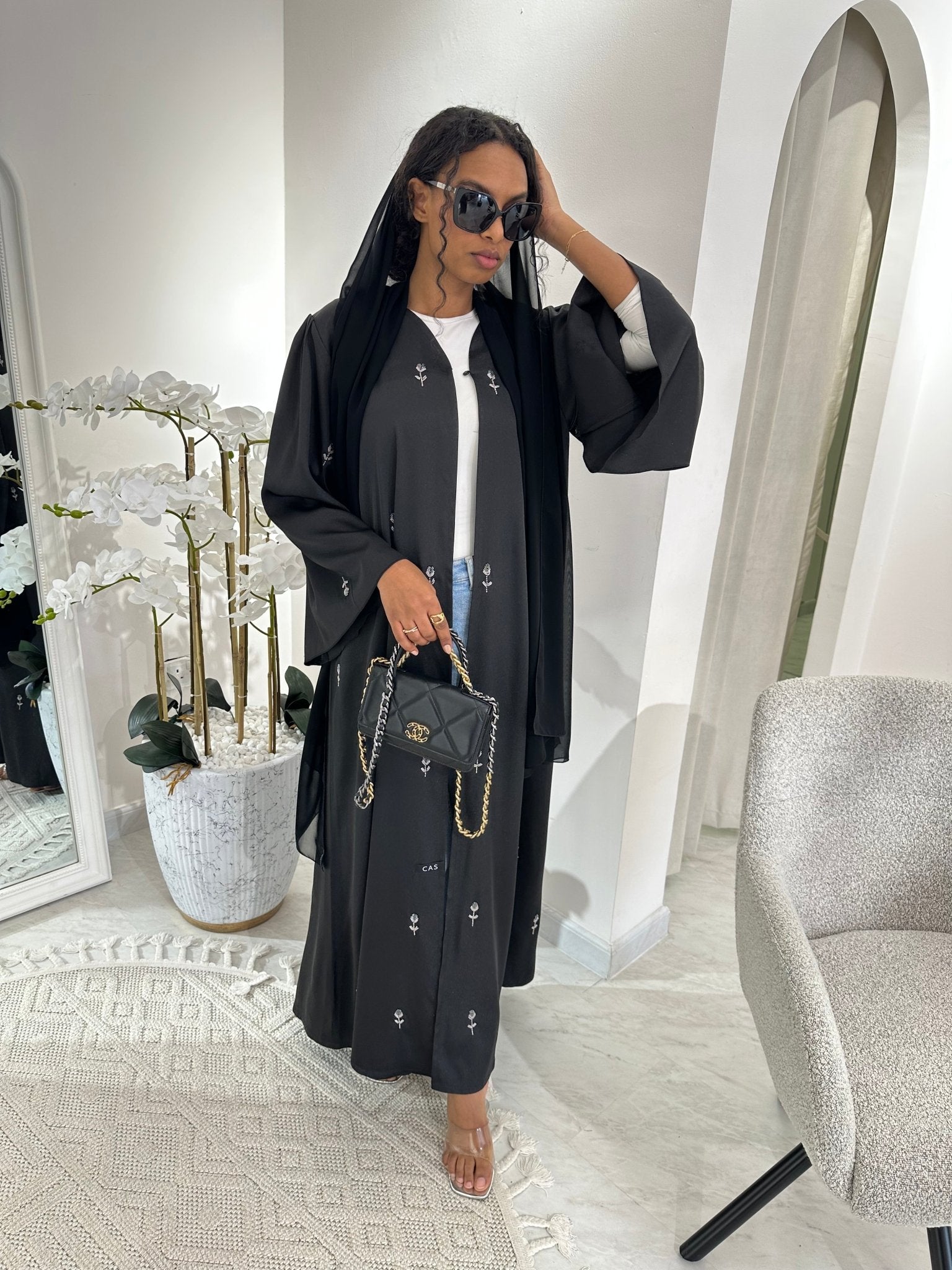 C Black Summer Work Abaya 33