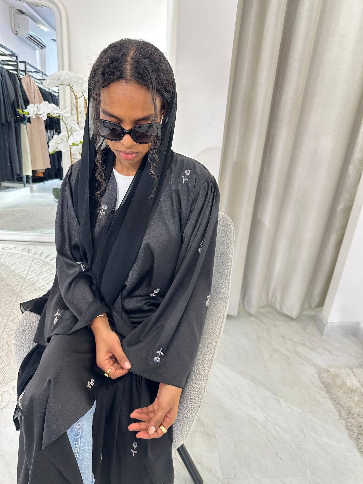 C Black Summer Work Abaya 33