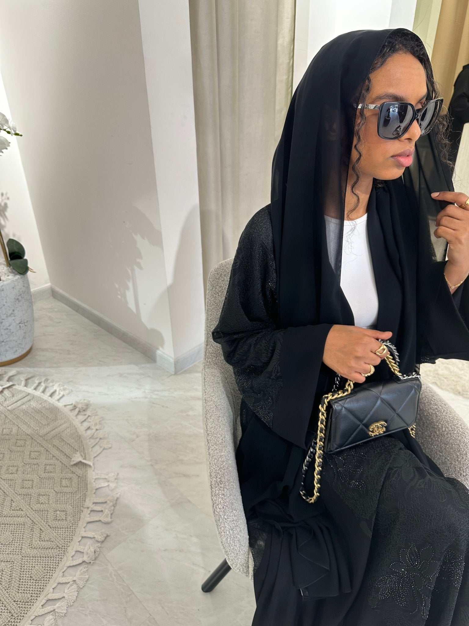 C Black Summer Work Abaya 35