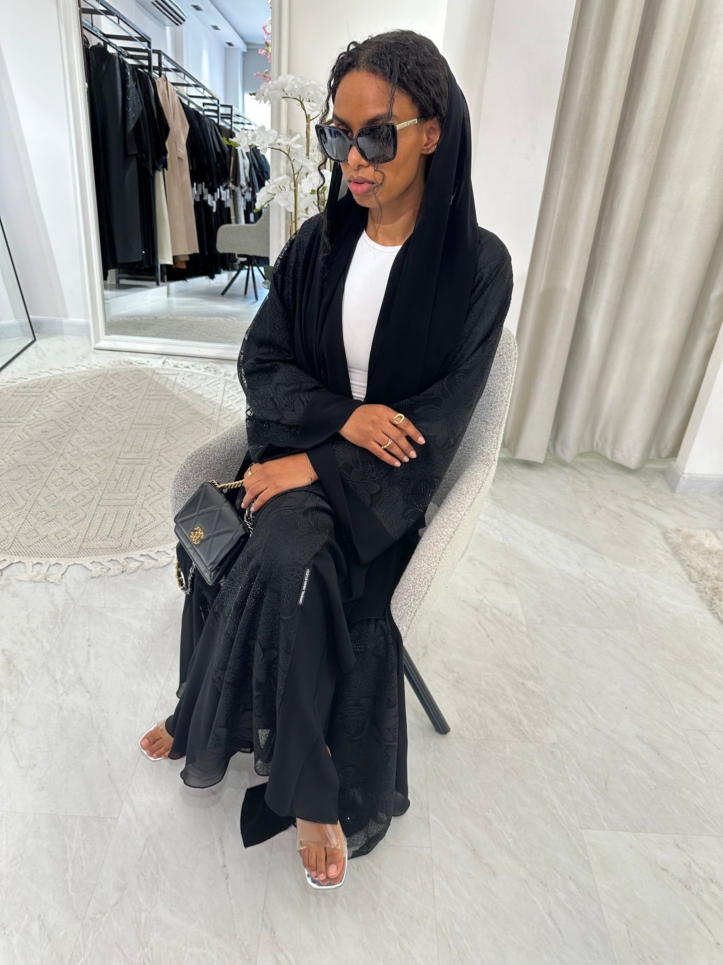 C Black Summer Work Abaya 35