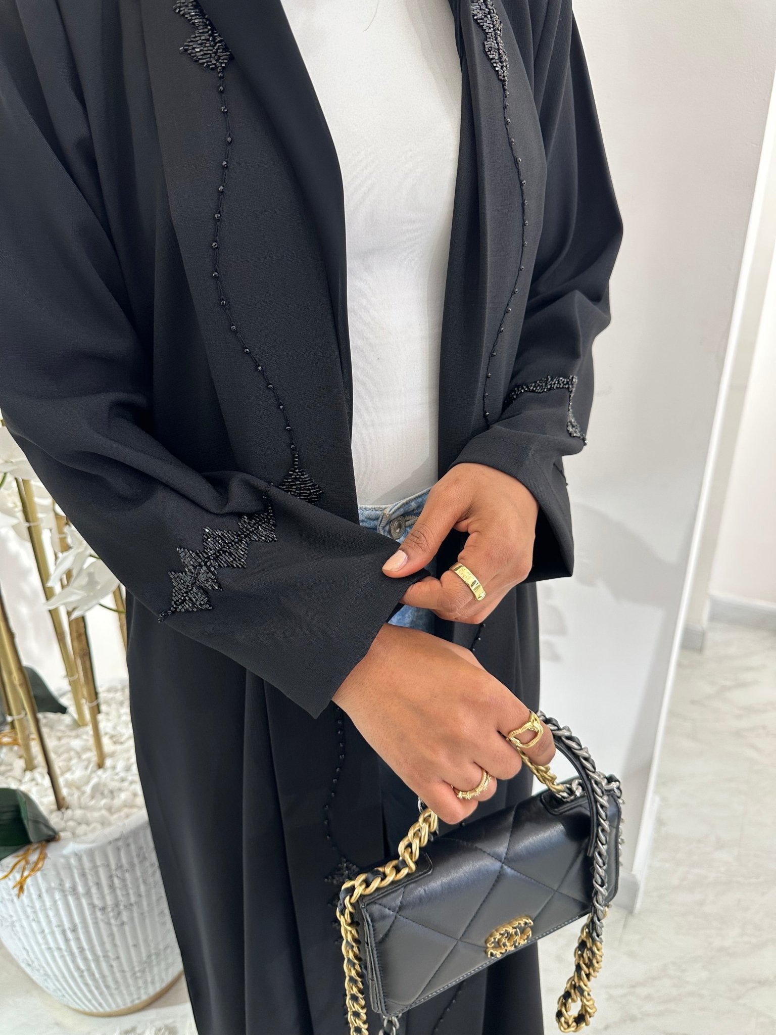 C Black Summer Work Abaya 36