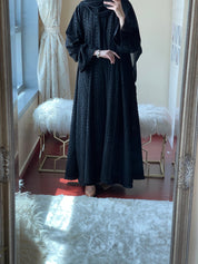 C - Black - Work - Abaya - Set - 03
