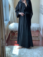 C - Black - Work - Abaya - Set - 03