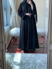 C - Black - Work - Abaya - Set - 03