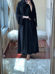 C - Black - Work - Abaya - Set - 08