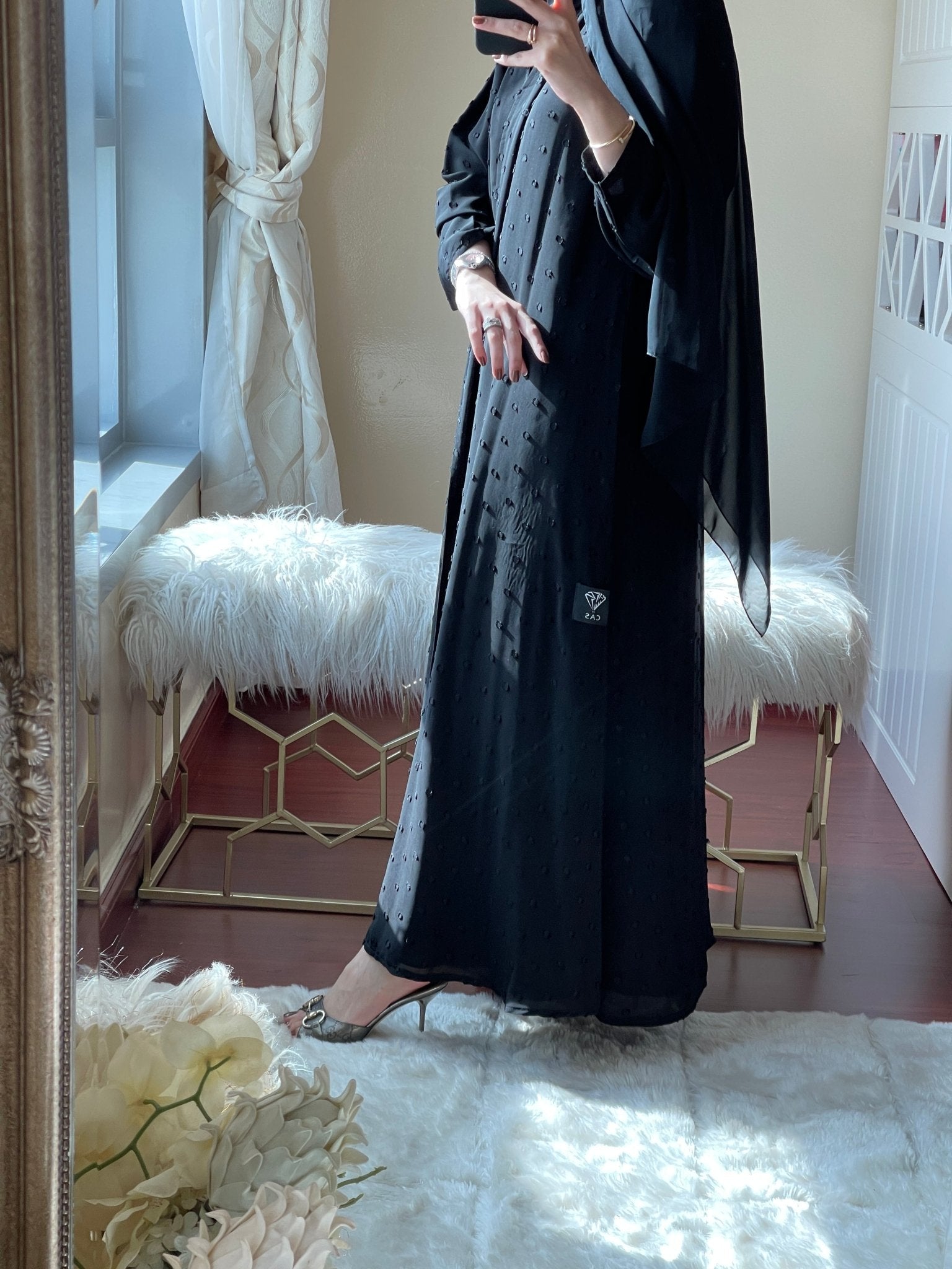 C - Black - Work - Abaya - Set - 10