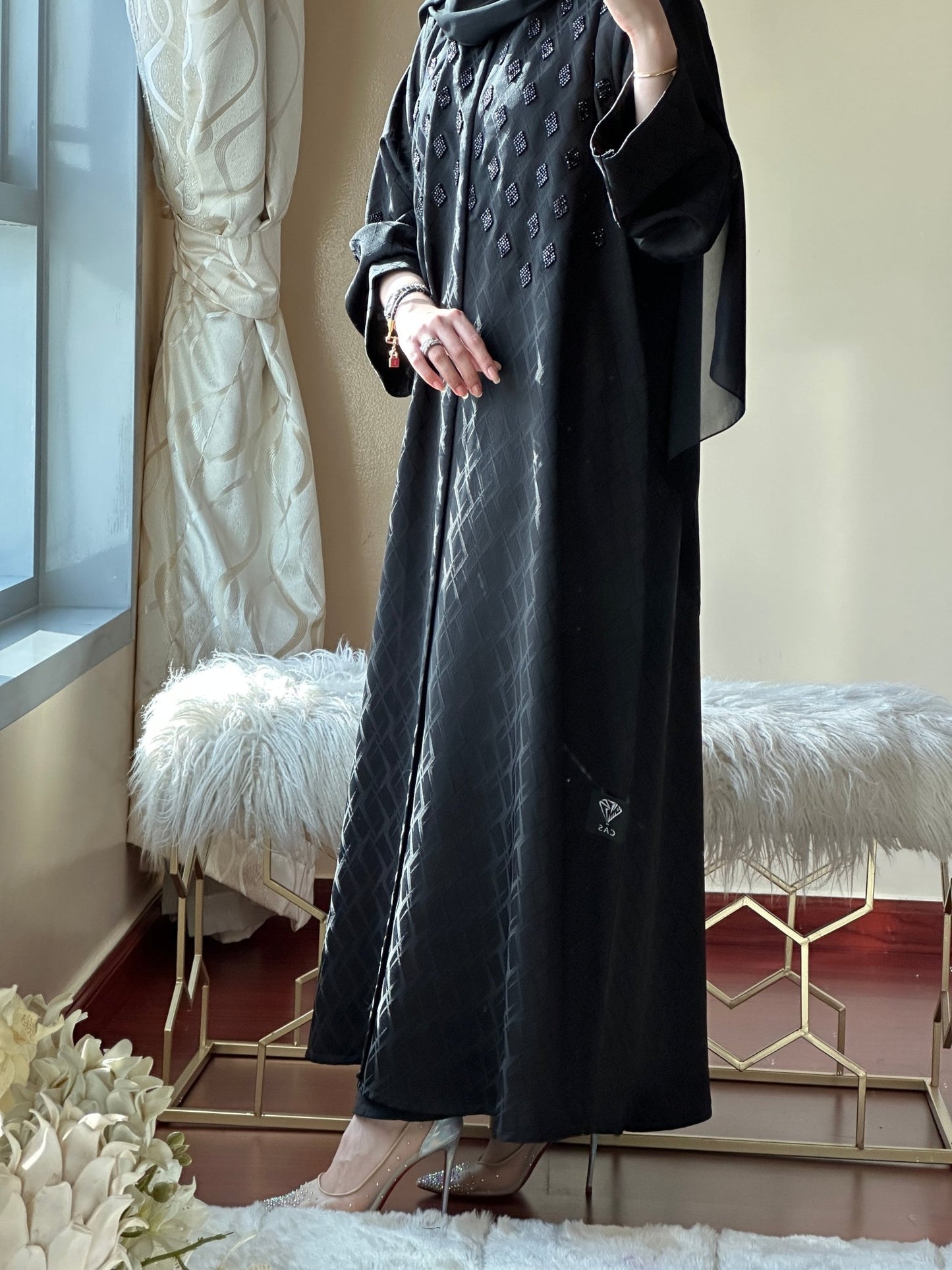 C - Black - Work - Abaya - Set - 104