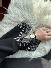 C - Black - Work - Abaya - Set - 106