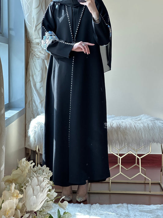 C - Black - Work - Abaya - Set - 108