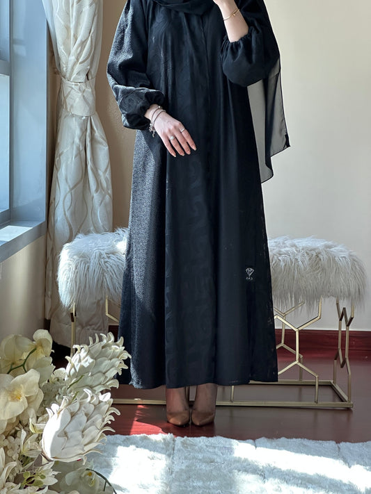 C - Black - Work - Abaya - Set - 113