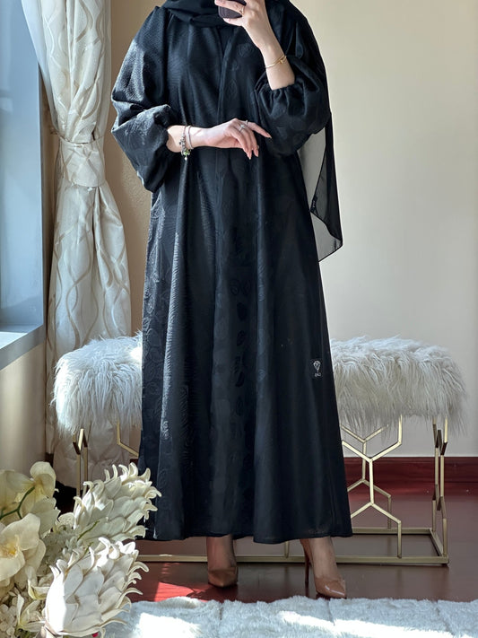 C - Black - Work - Abaya - Set - 114