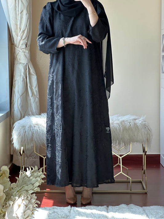 C - Black - Work - Abaya - Set - 116