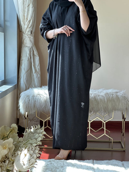 C - Black - Work - Abaya - Set - 117