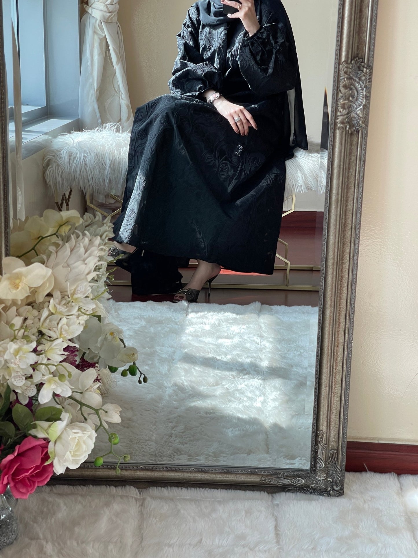 C - Black - Work - Abaya - Set - 12