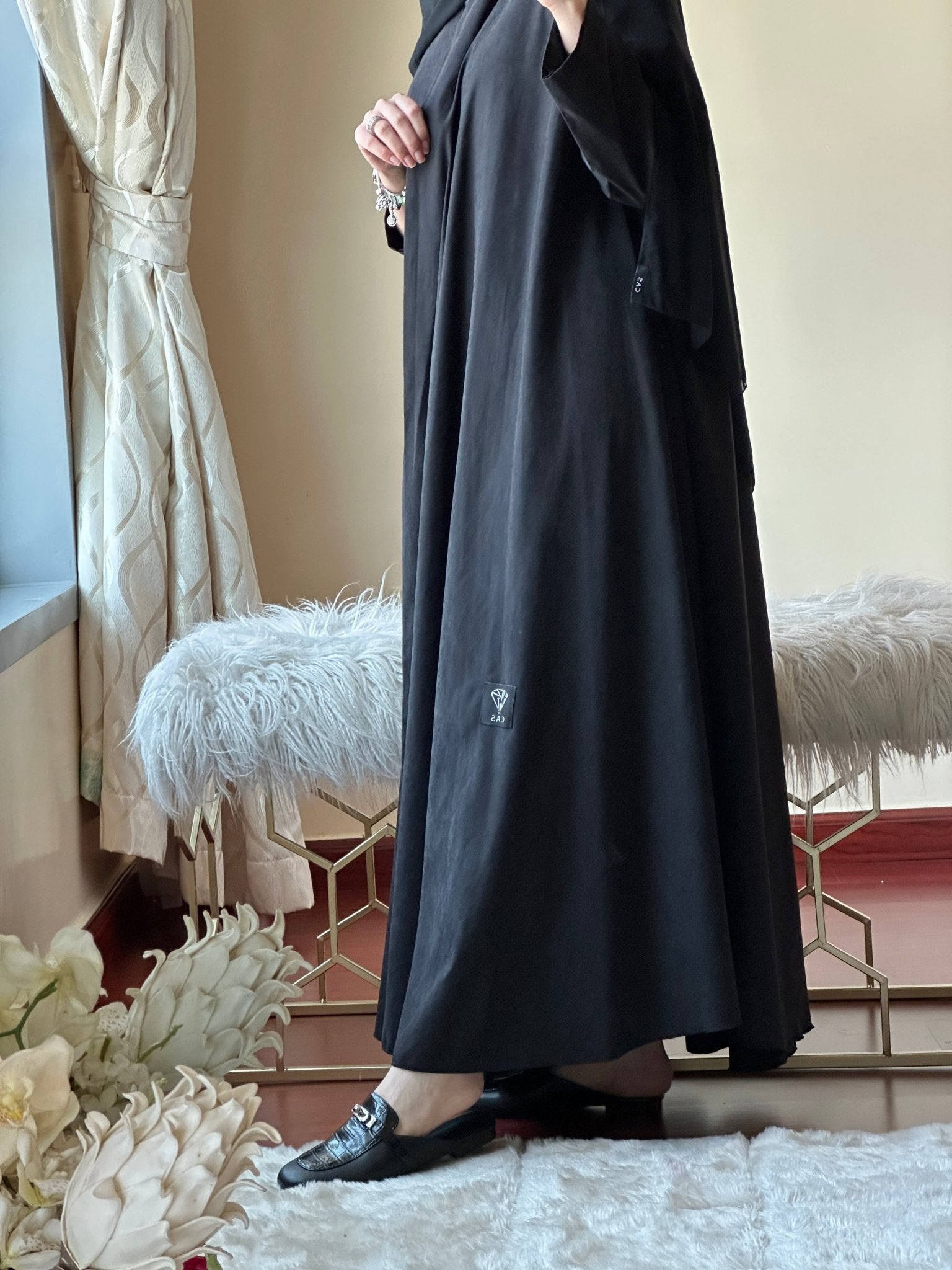 C - Black - Work - Abaya - Set - 120