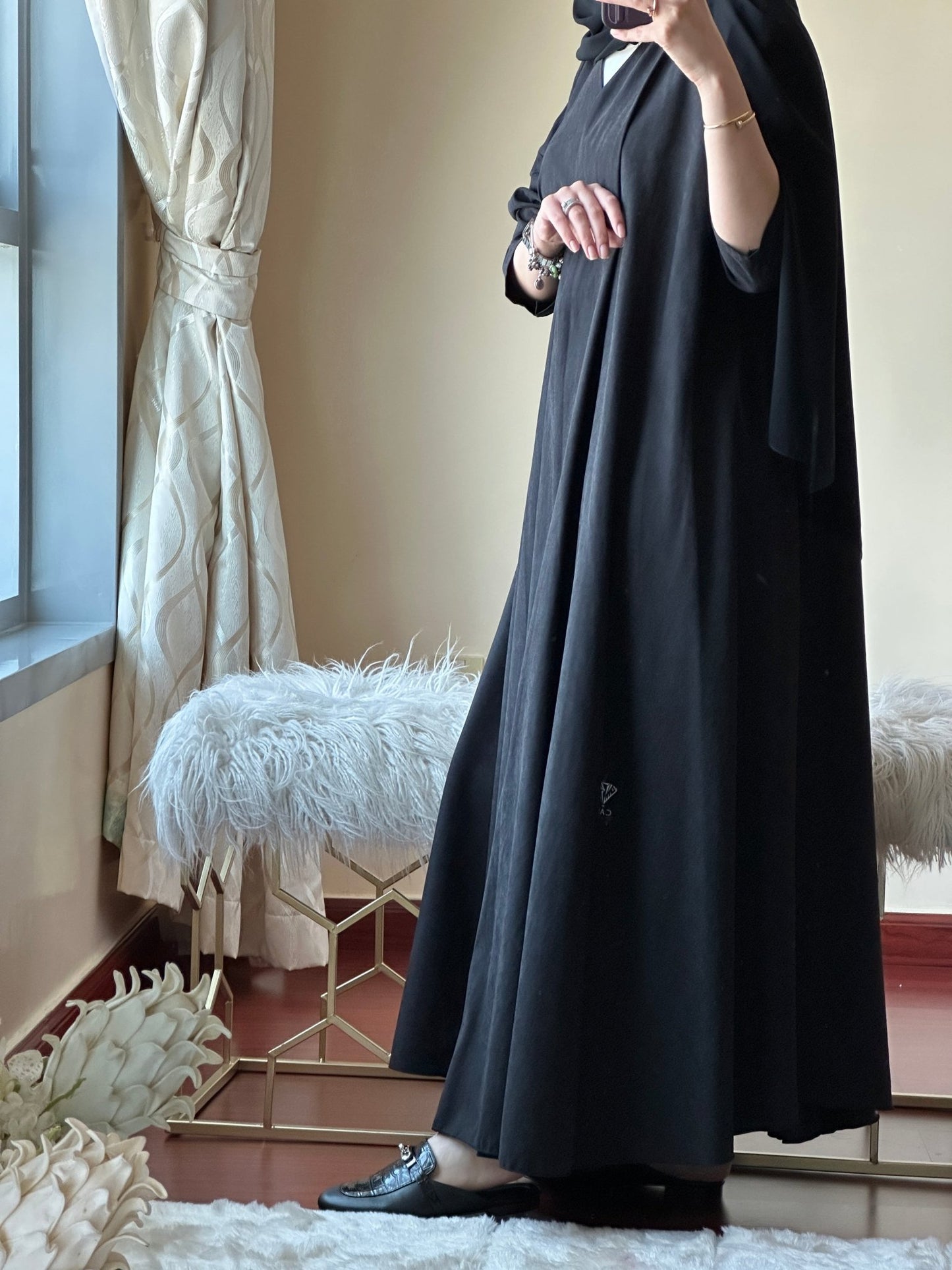 C - Black - Work - Abaya - Set - 120