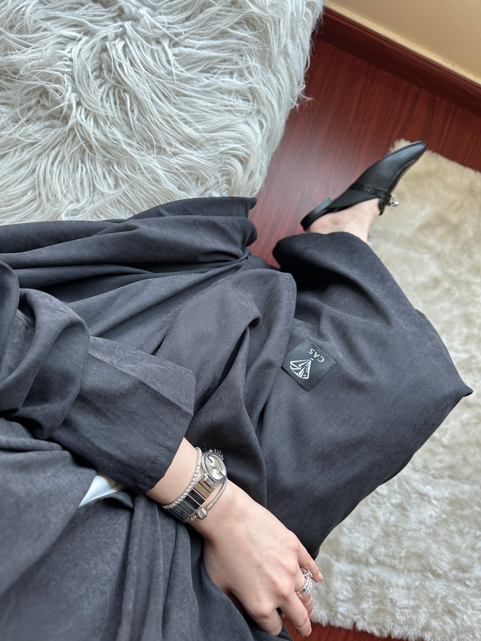 C - Black - Work - Abaya - Set - 120