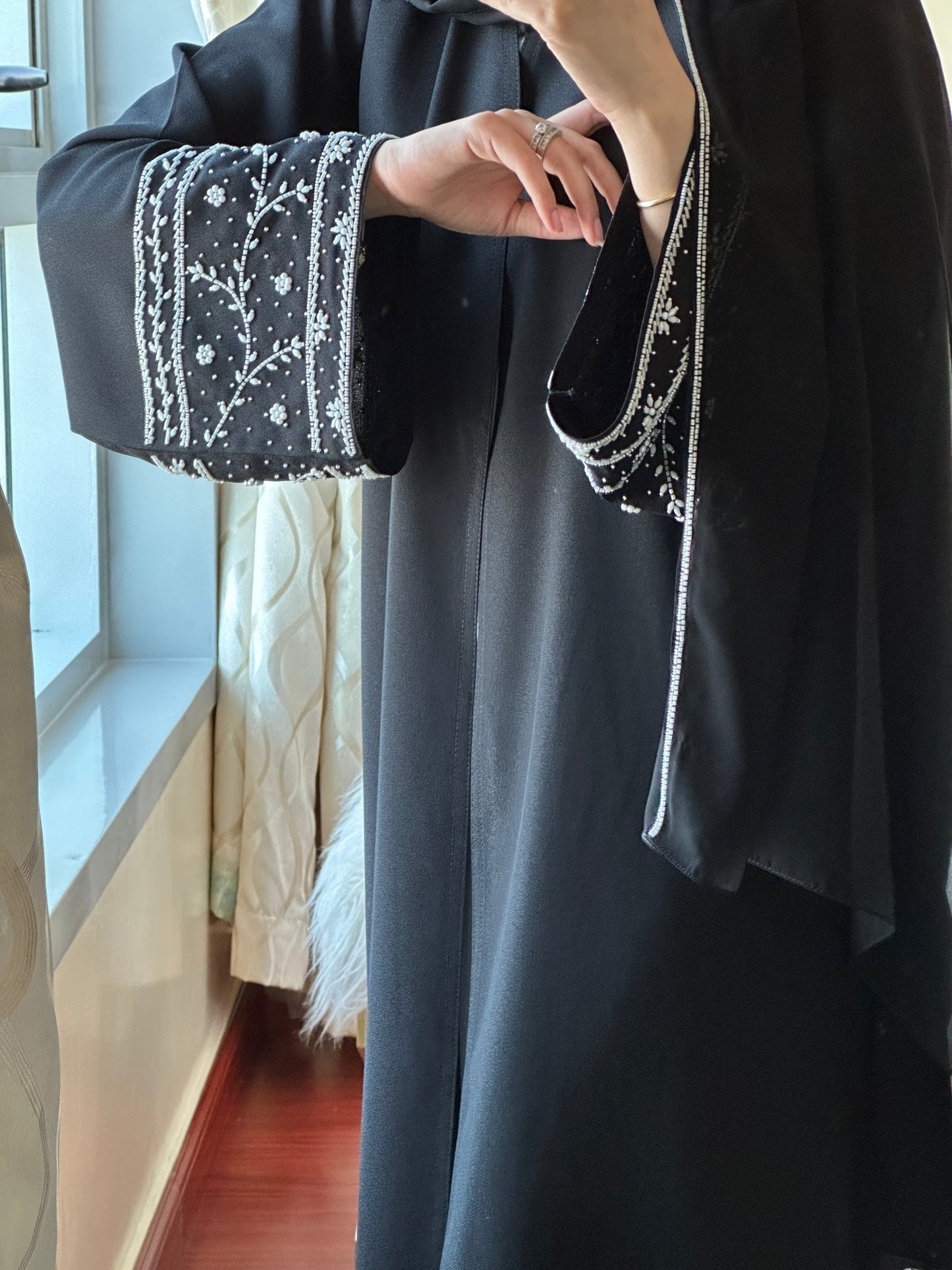 C - Black - Work - Abaya - Set - 121