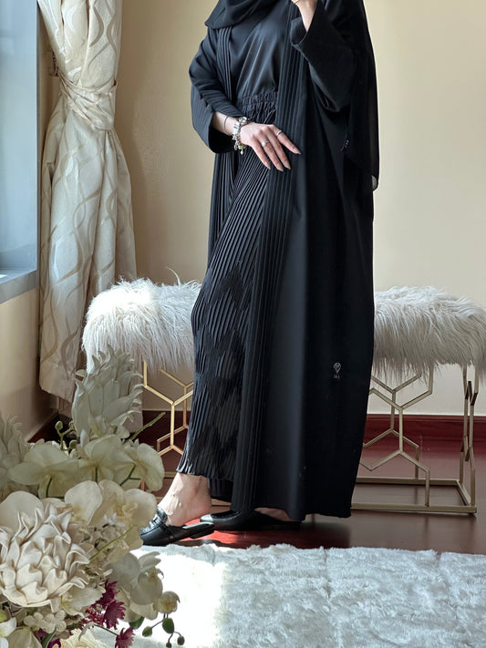 C - Black - Work - Abaya - Set - 122 - 01