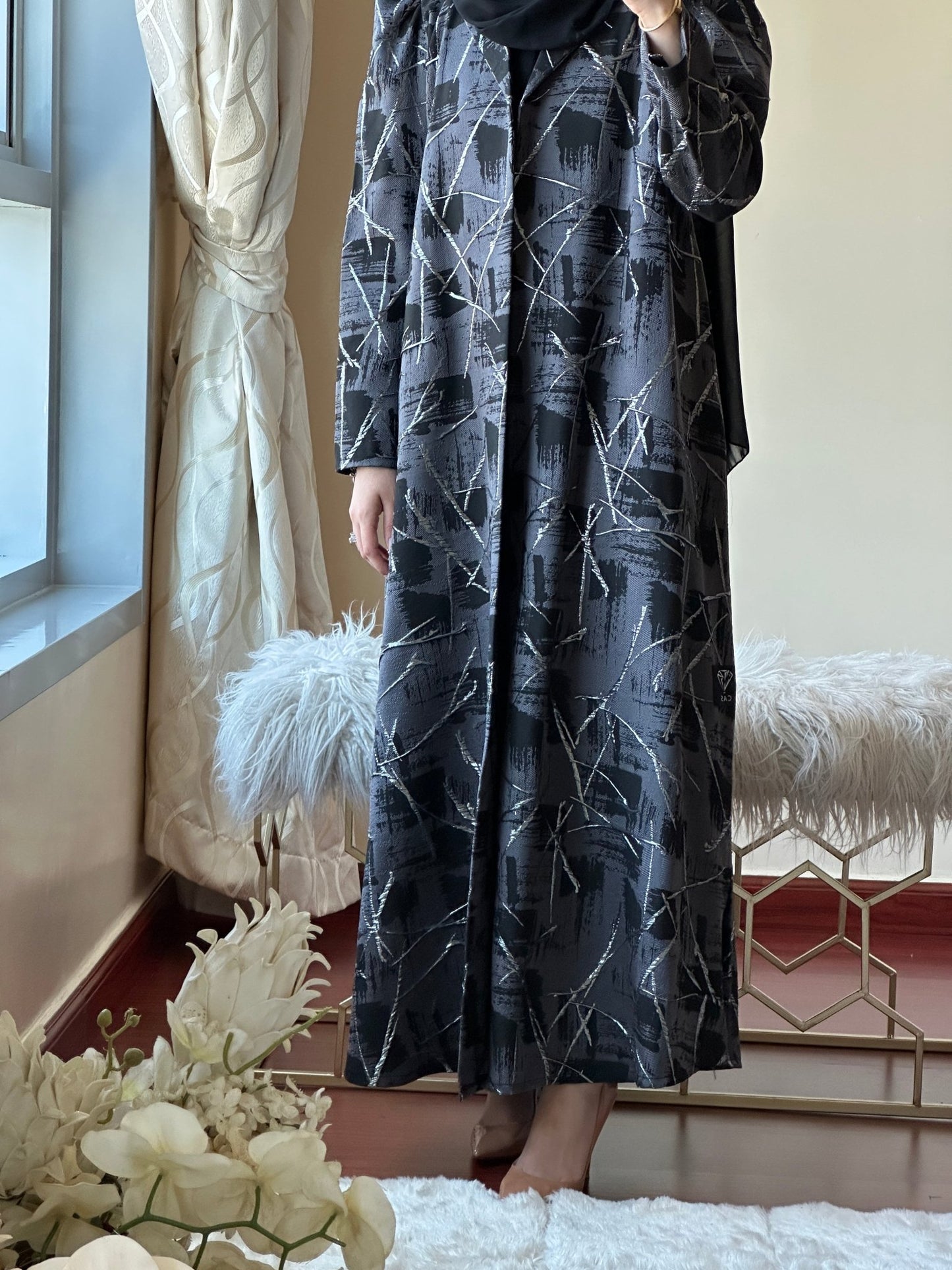 C - Black - Work - Abaya - Set - 138