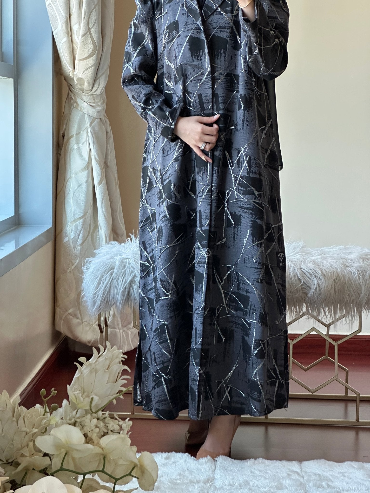 C - Black - Work - Abaya - Set - 138