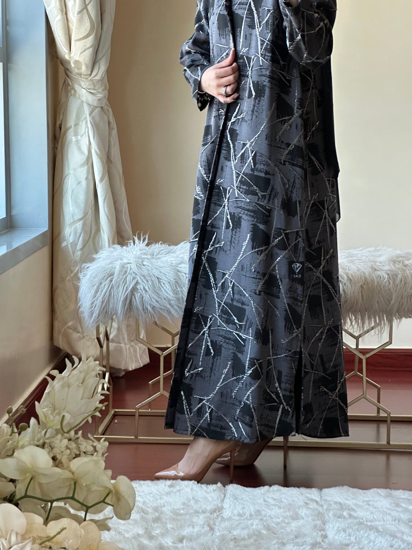 C - Black - Work - Abaya - Set - 138