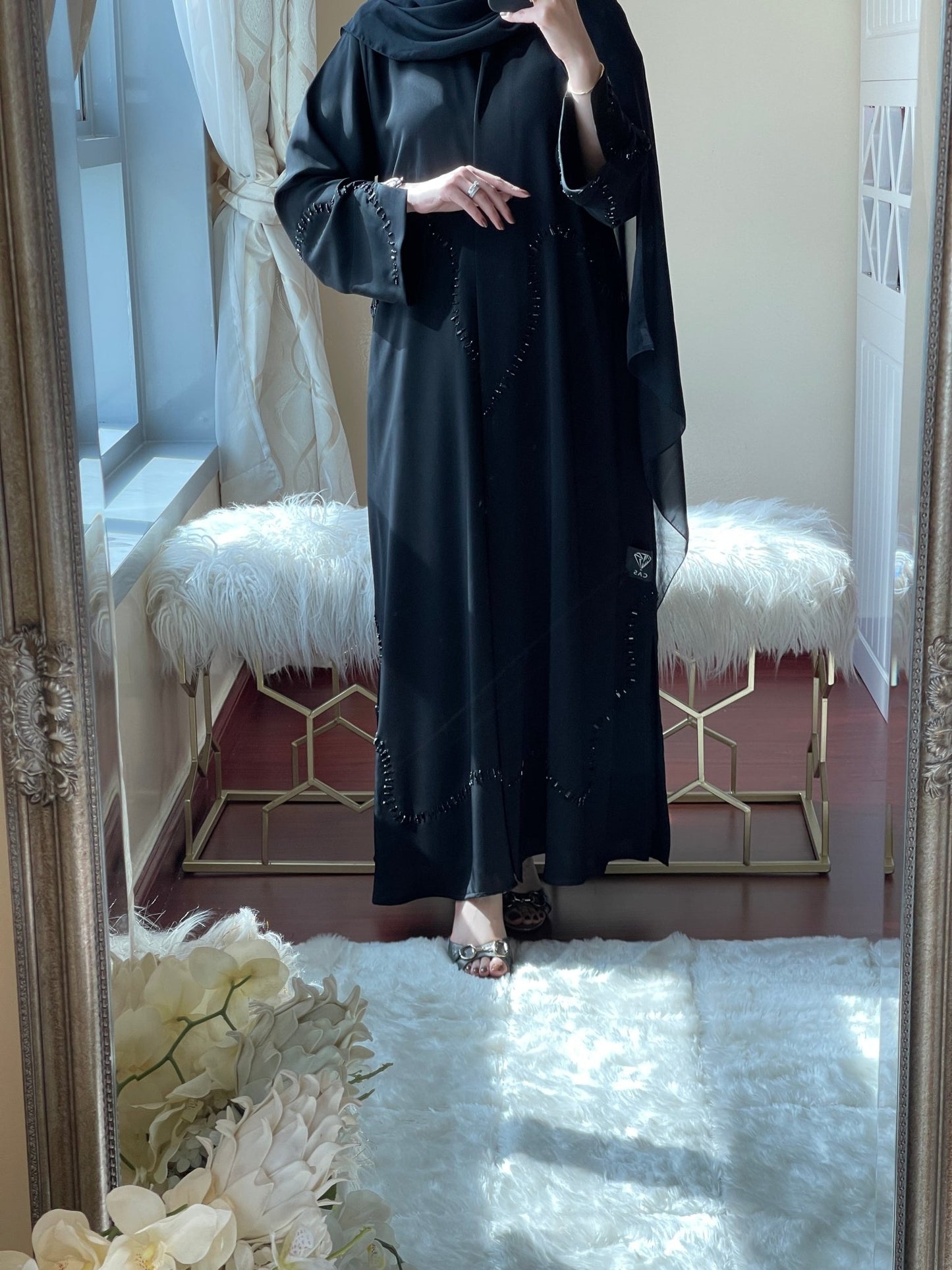 C - Black - Work - Abaya - Set - 14