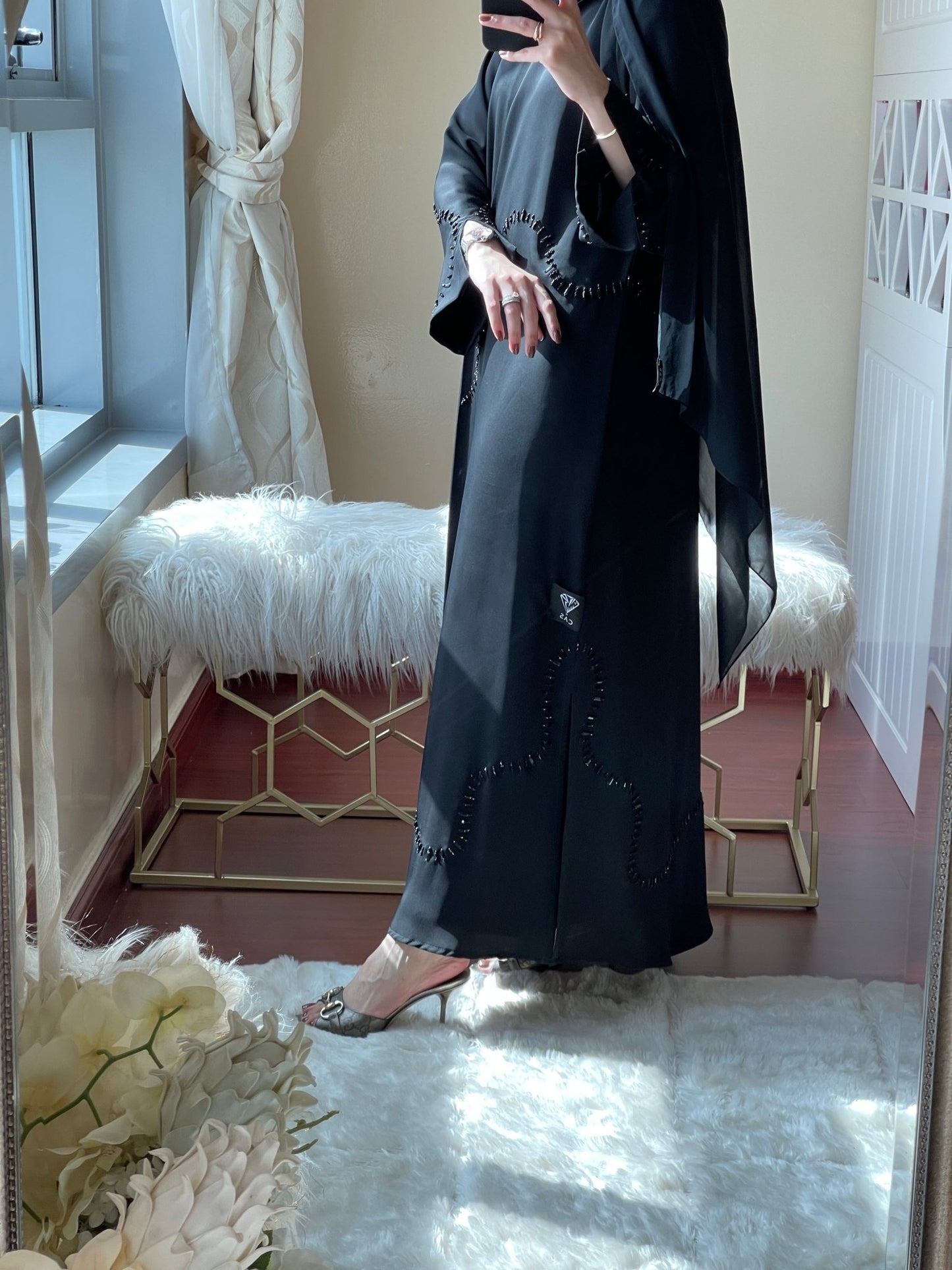 C - Black - Work - Abaya - Set - 14