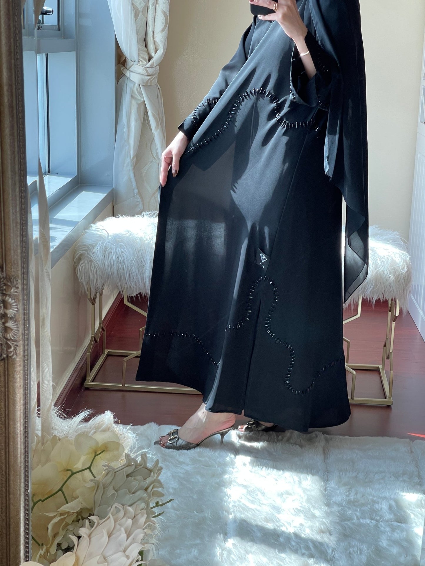 C - Black - Work - Abaya - Set - 14