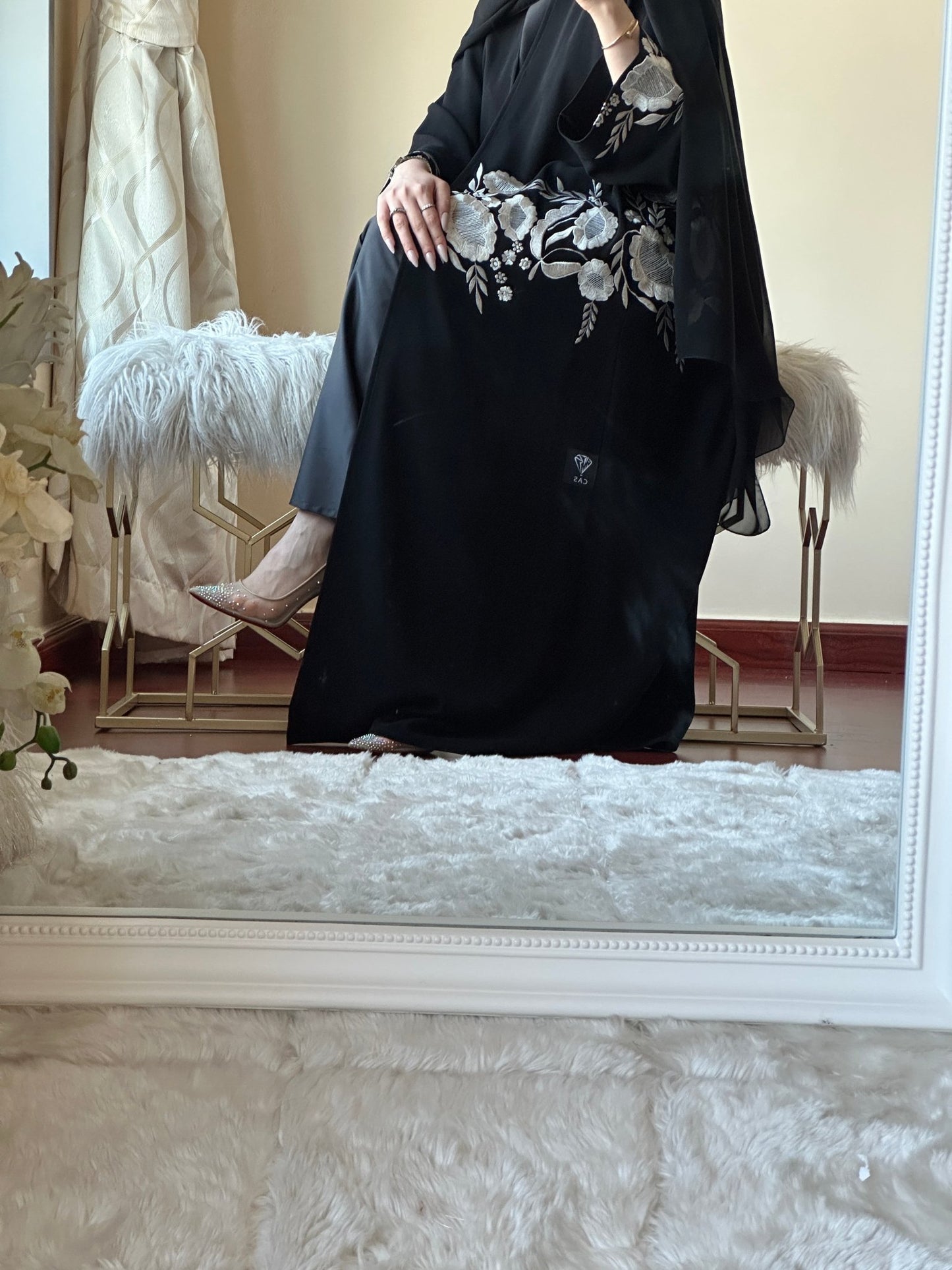 C - Black - Work - Abaya - Set - 149