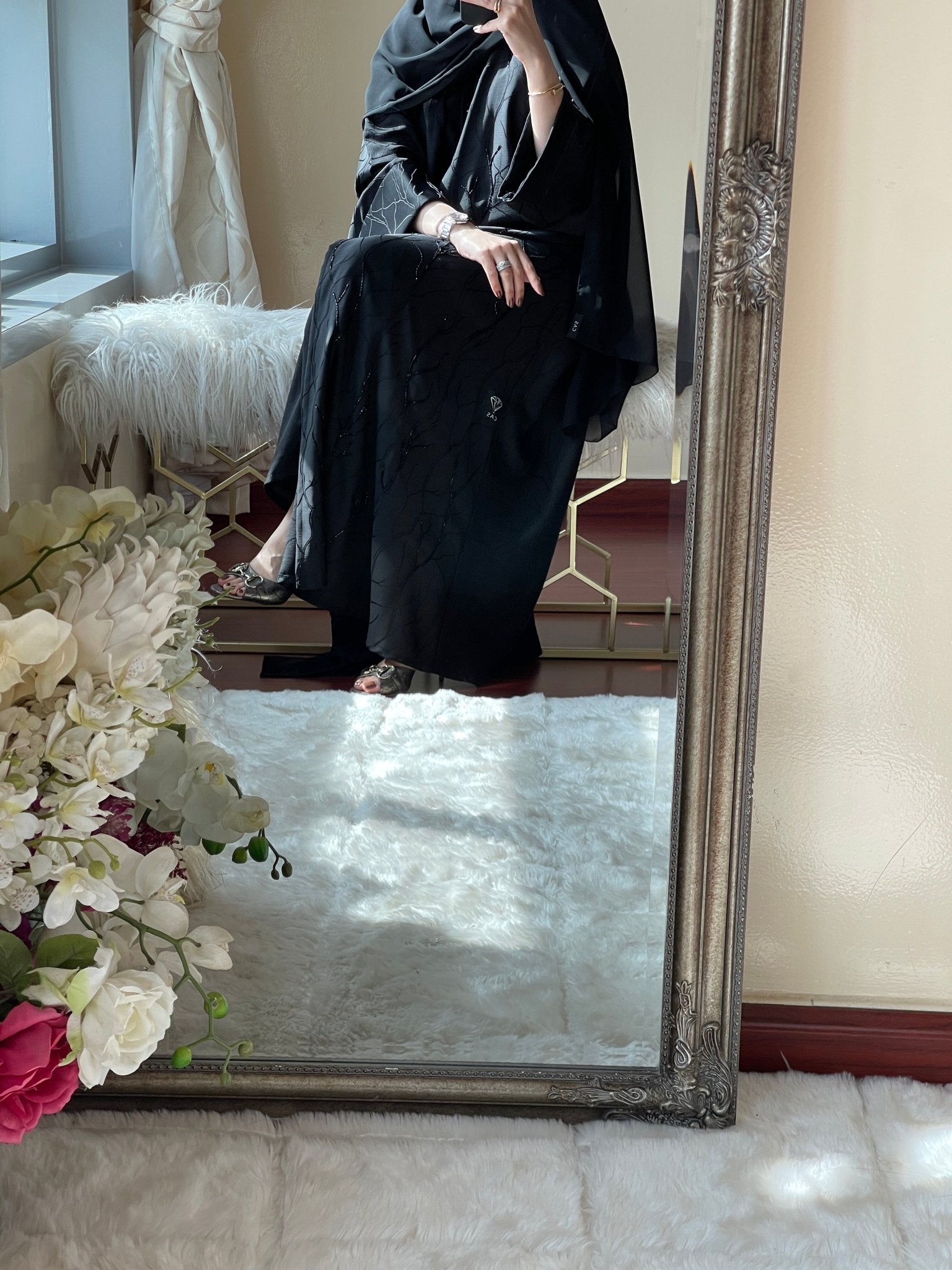 C - Black - Work - Abaya - Set - 15