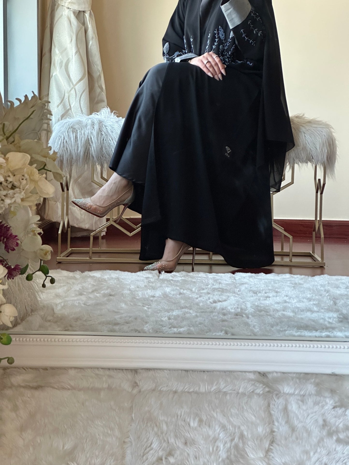 C - Black - Work - Abaya - Set - 152