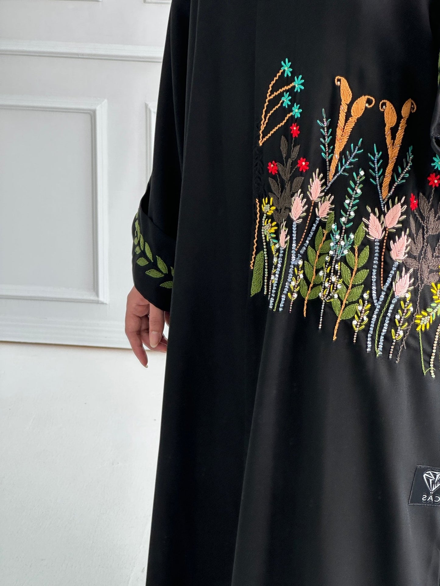 C - Black - Work - Abaya - Set - 157