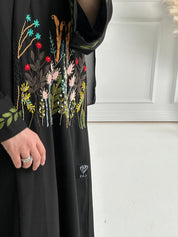 C - Black - Work - Abaya - Set - 157