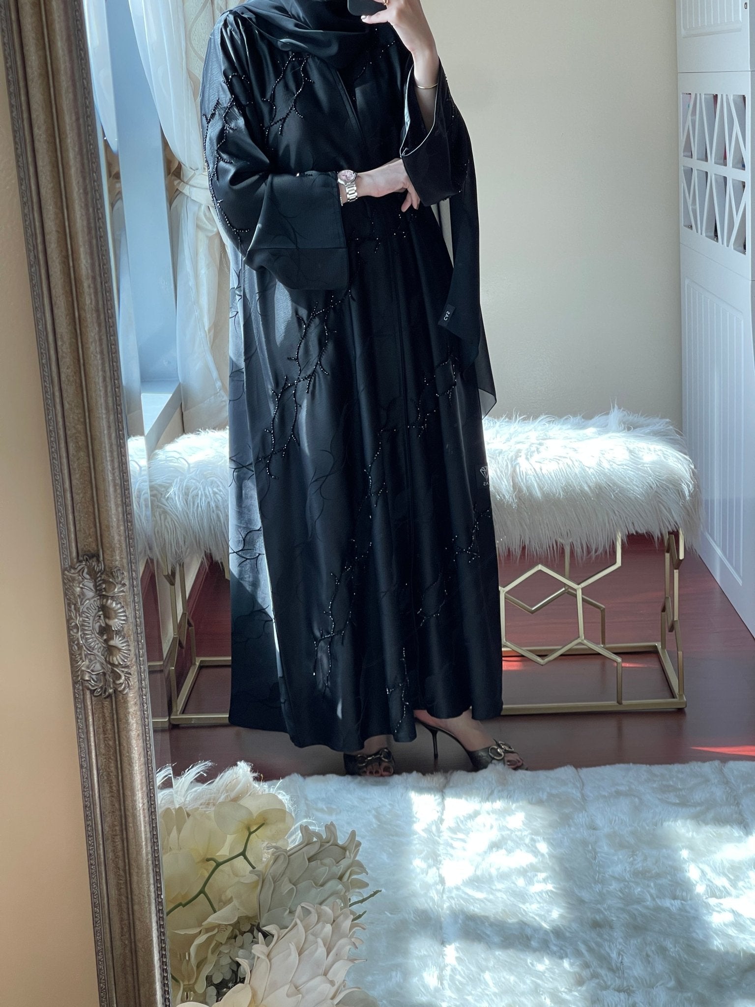 C - Black - Work - Abaya - Set - 16