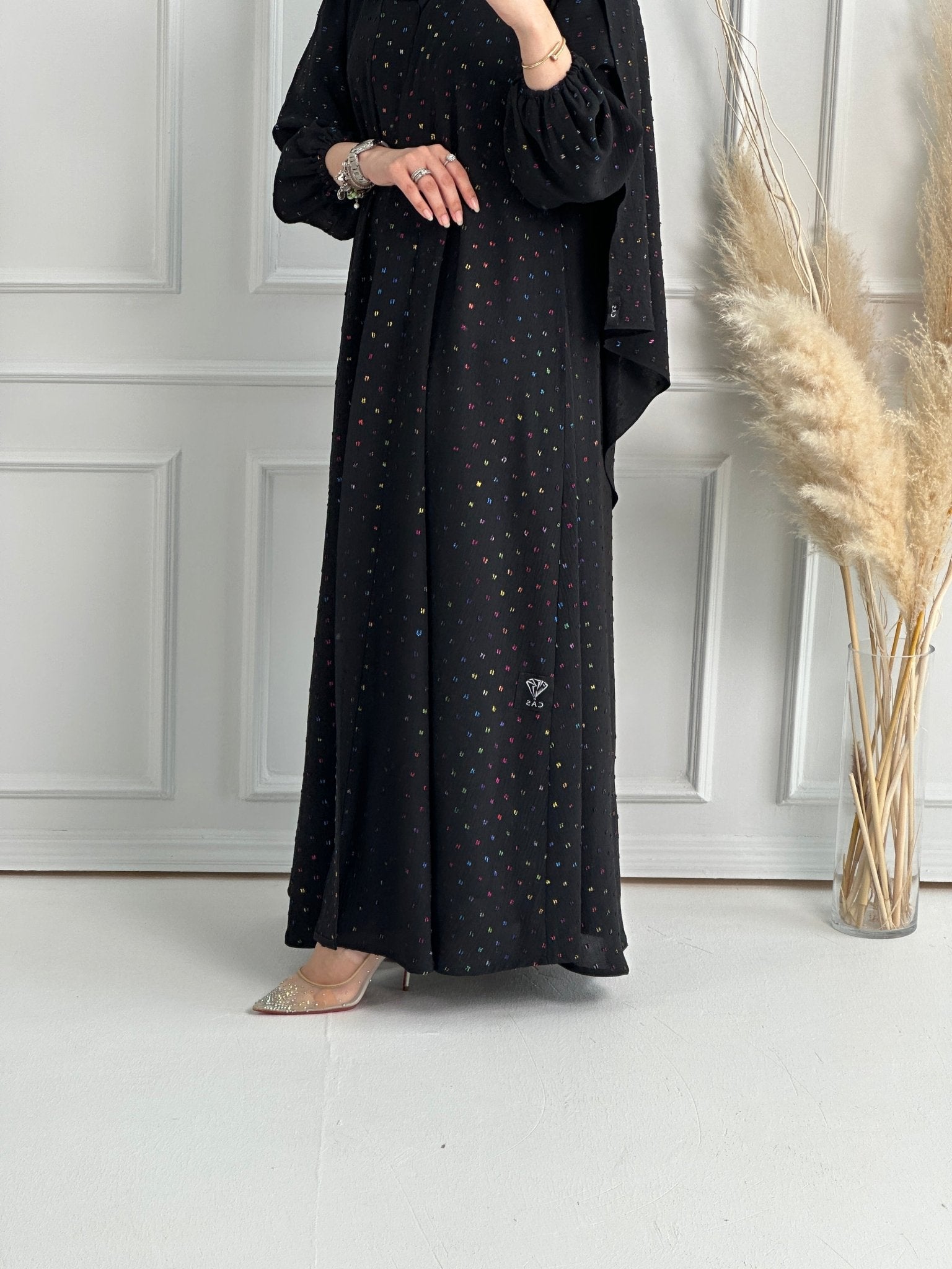 C - Black - Work - Abaya - Set - 160