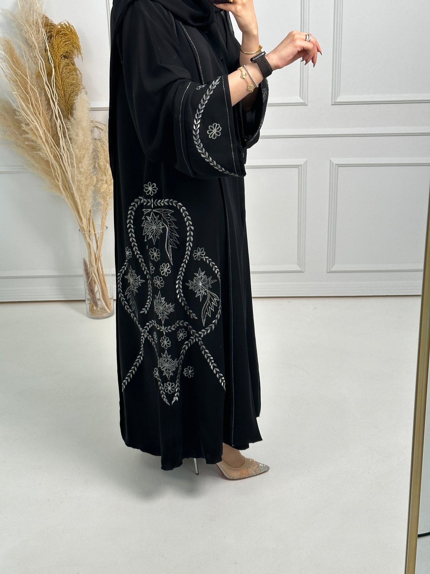 C - Black - Work - Abaya - Set - 164