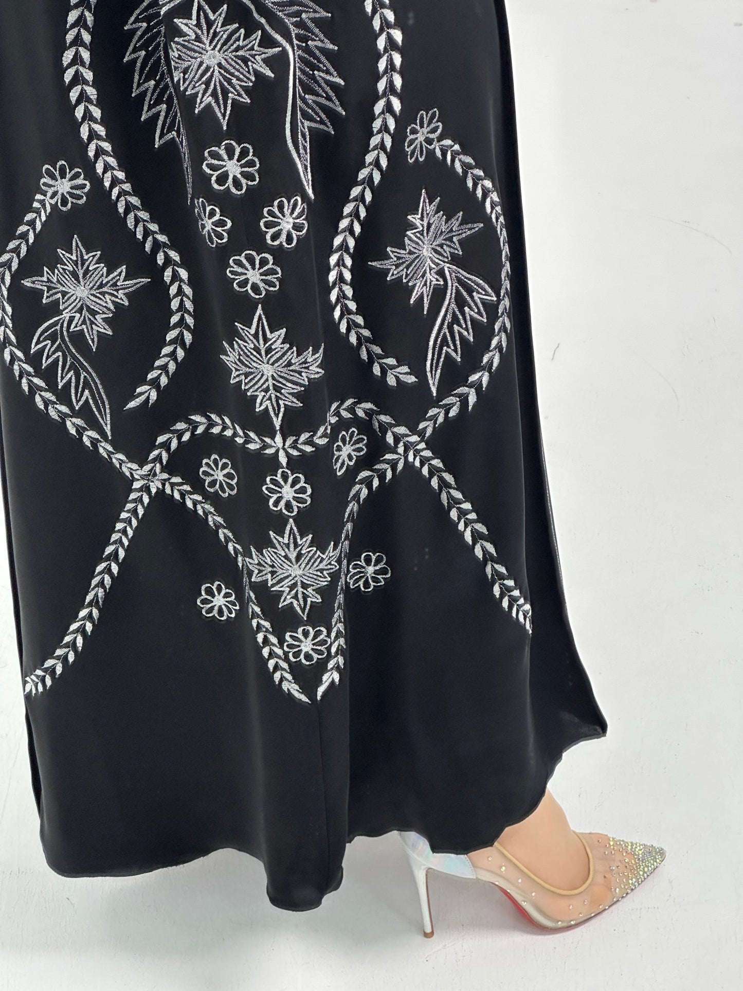 C - Black - Work - Abaya - Set - 164