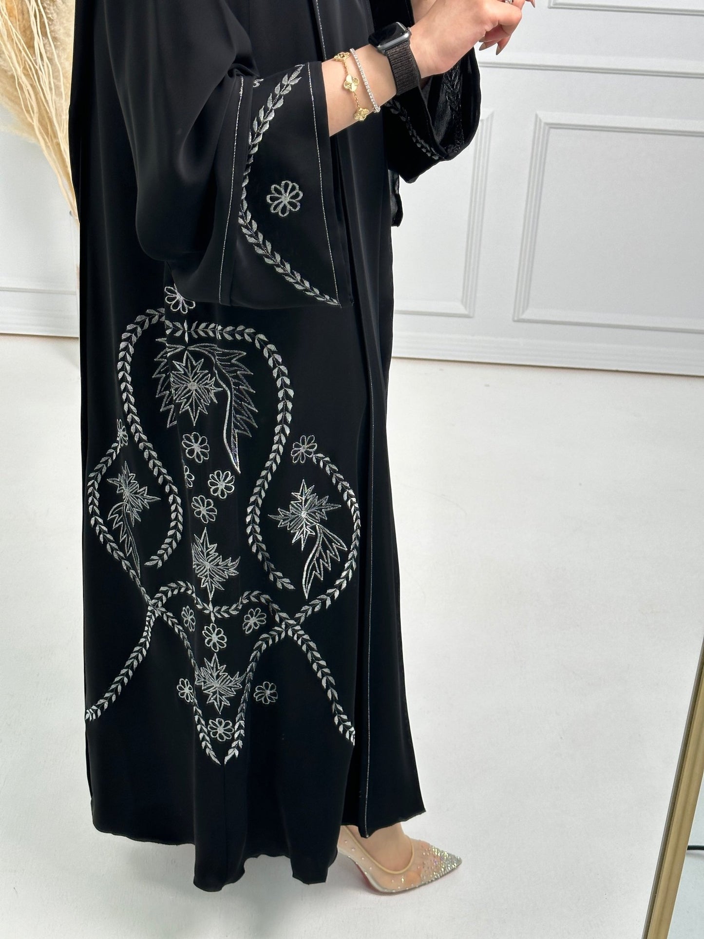 C - Black - Work - Abaya - Set - 164