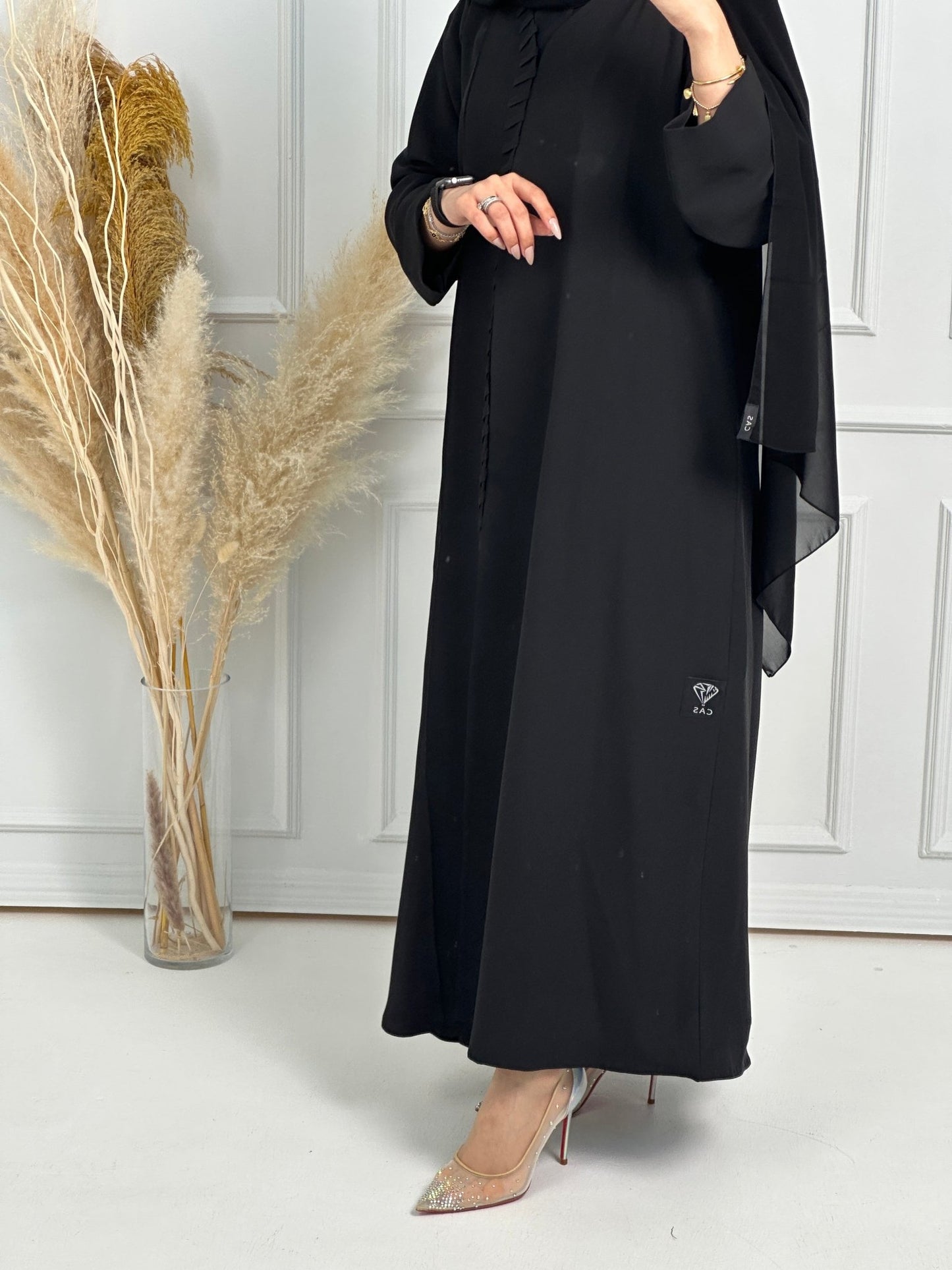 C - Black - Work - Abaya - Set - 167