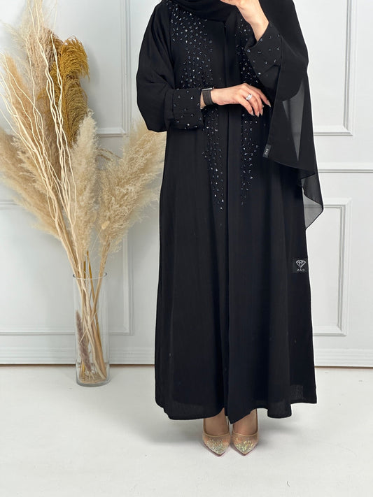 C - Black - Work - Abaya - Set - 170