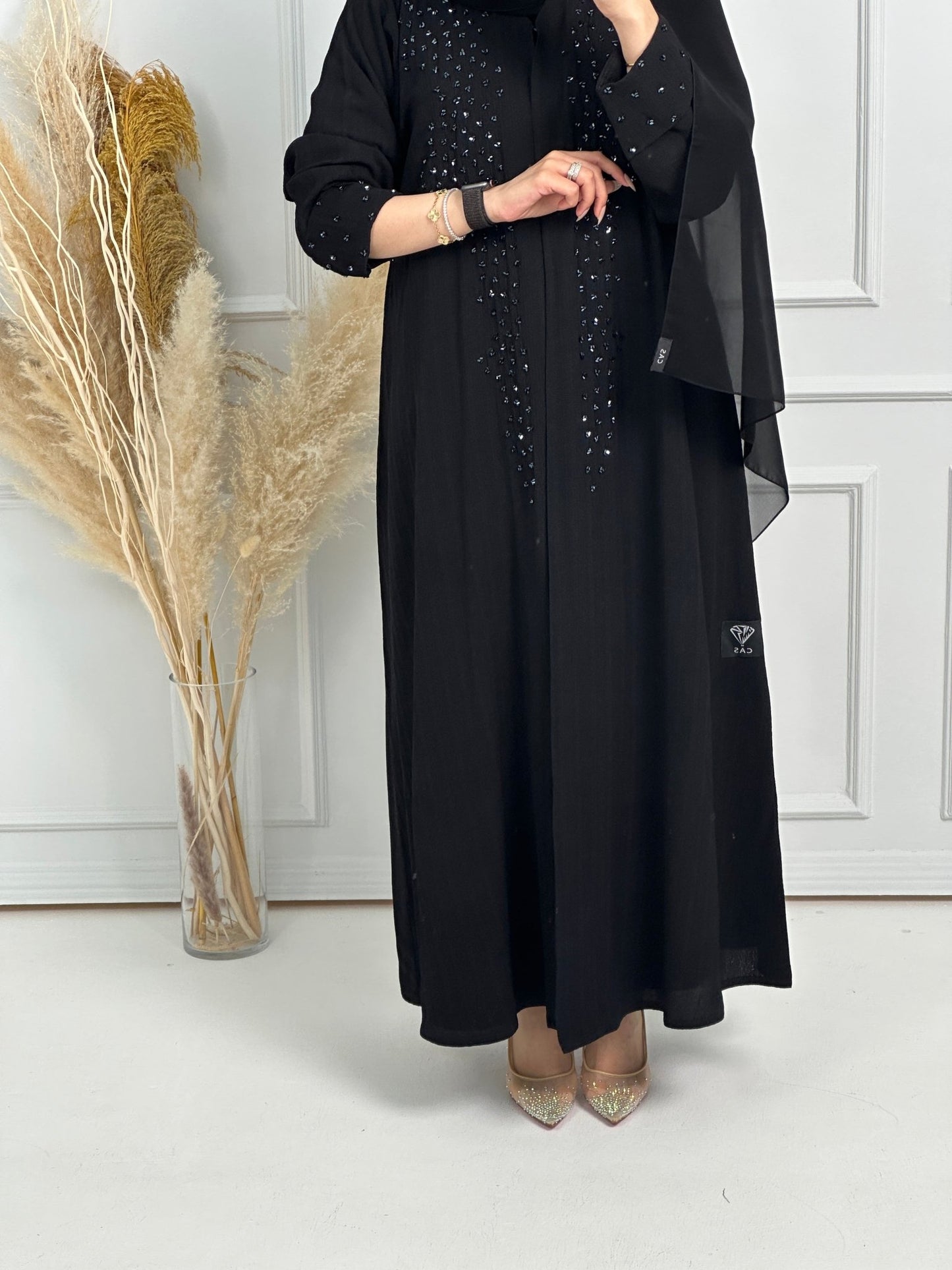 C - Black - Work - Abaya - Set - 170