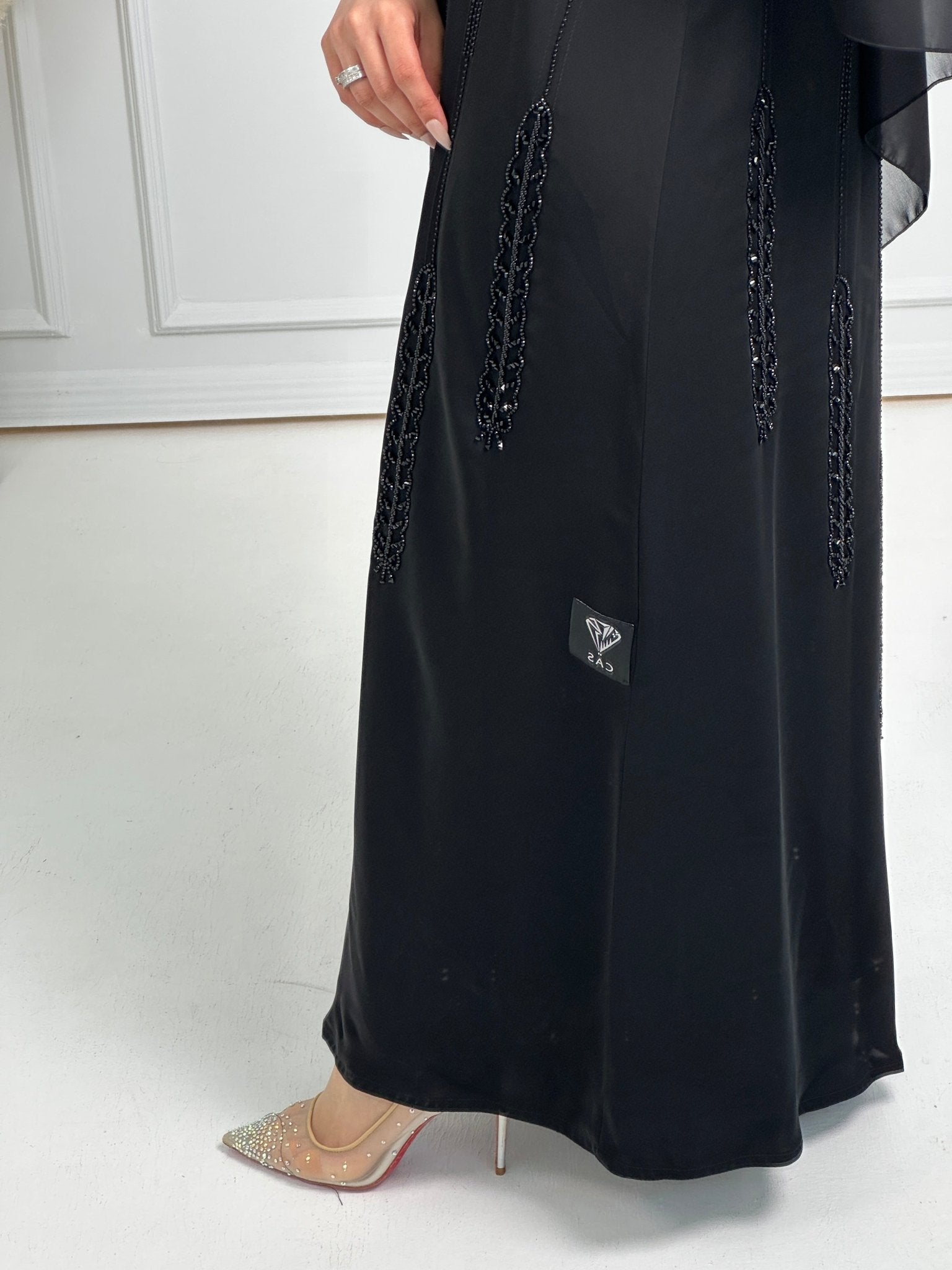 C - Black - Work - Abaya - Set - 171