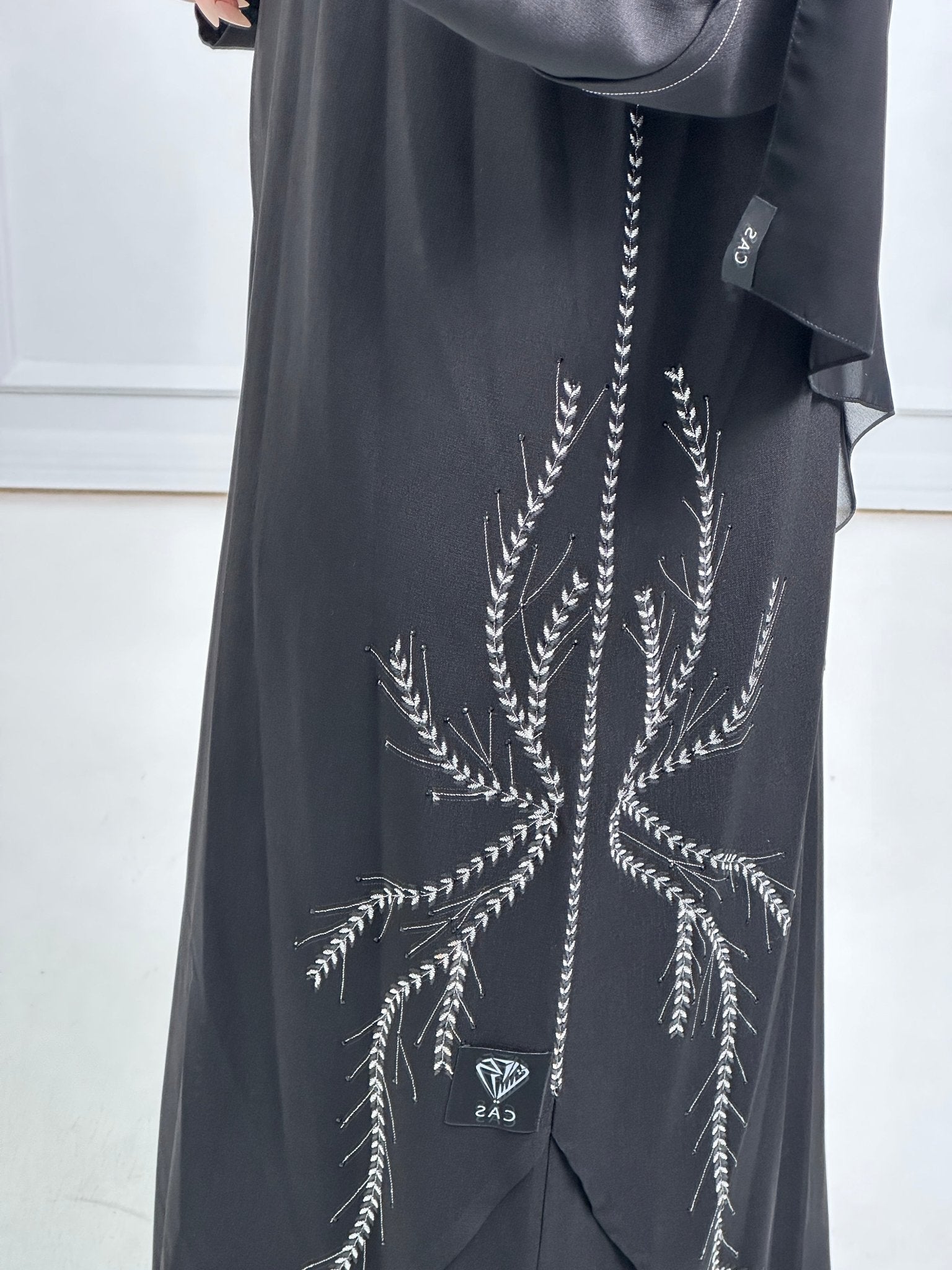 C - Black - Work - Abaya - Set - 173