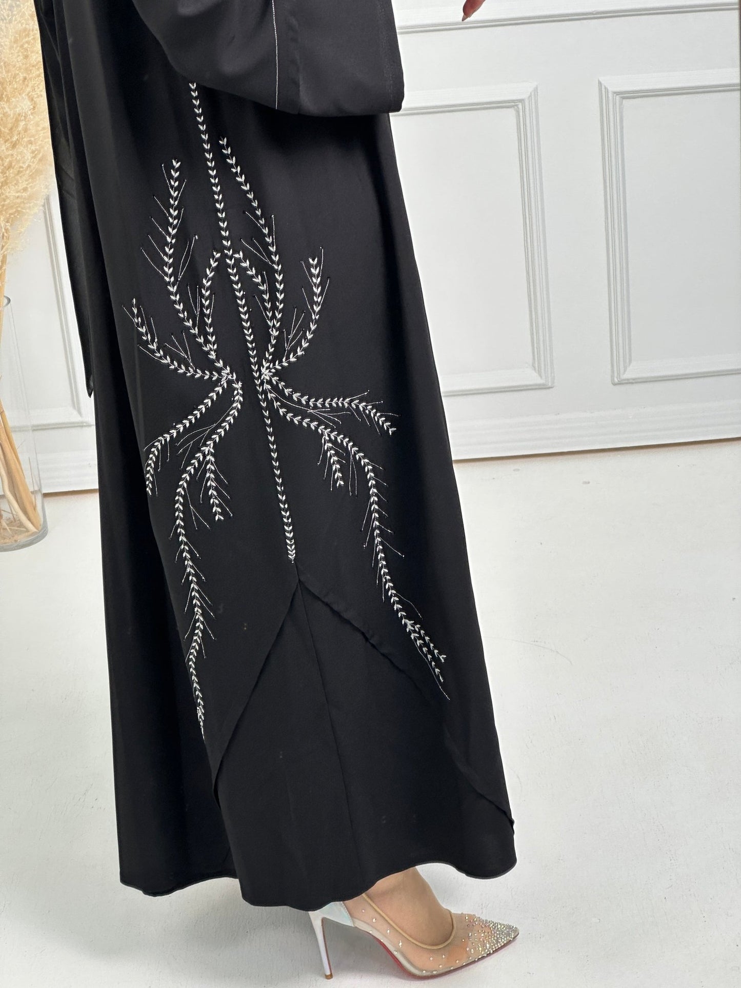 C - Black - Work - Abaya - Set - 173