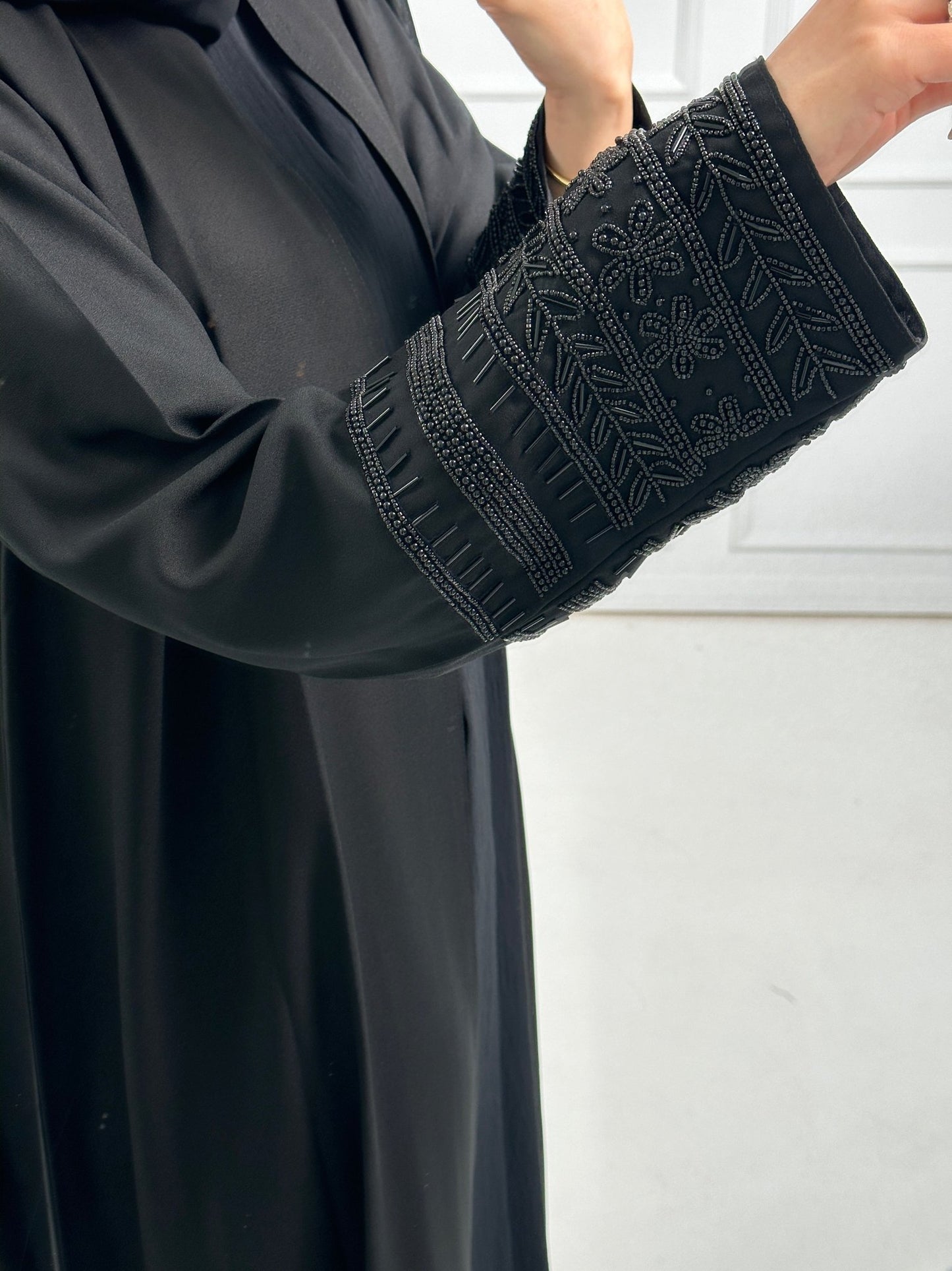 C - Black - Work - Abaya - Set - 175