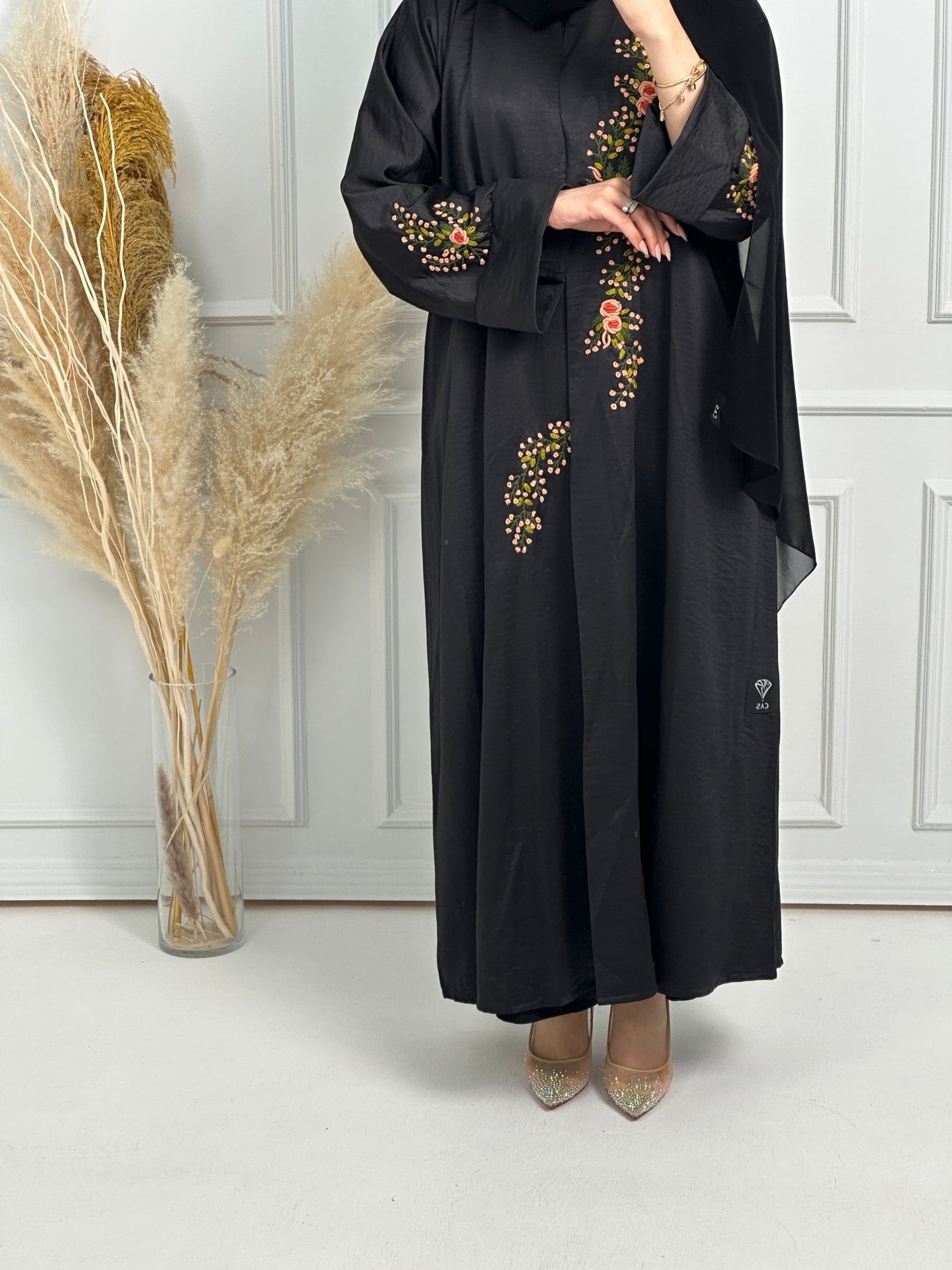 C - Black - Work - Abaya - Set - 180