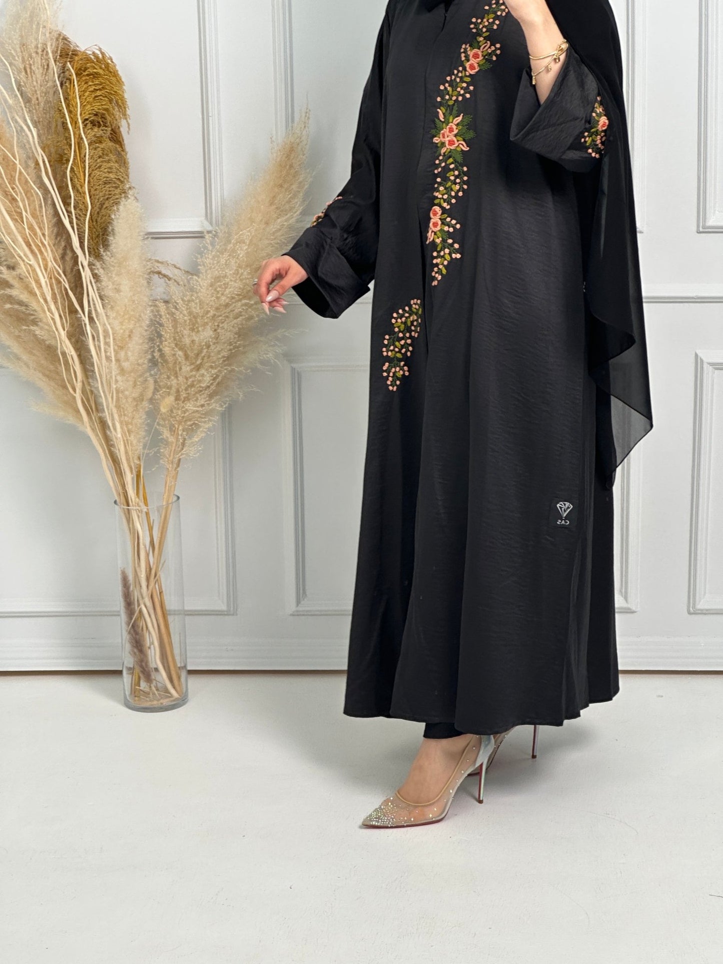 C - Black - Work - Abaya - Set - 180