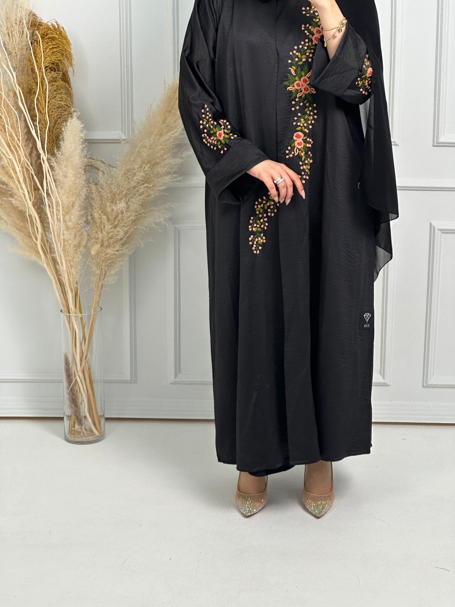 C - Black - Work - Abaya - Set - 180