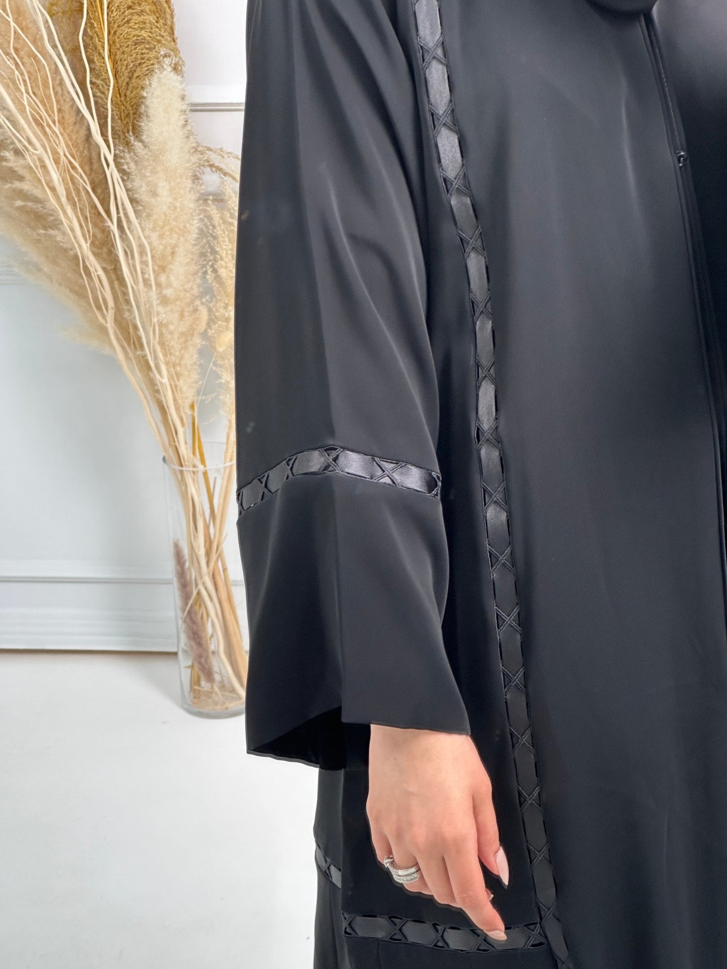 C - Black - Work - Abaya - Set - 181